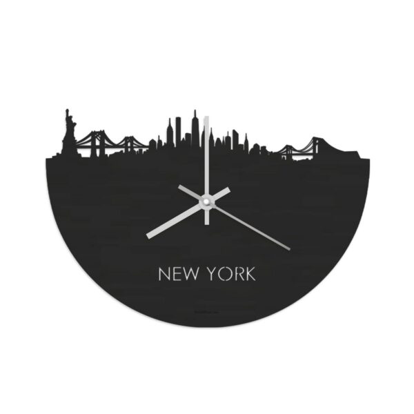 Klok New York zwart