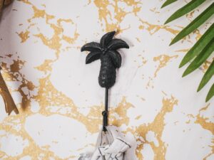 Wandhaak palmboom zwart sfeerbeeld