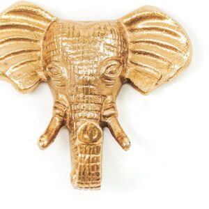 Wandhaak olifant goud