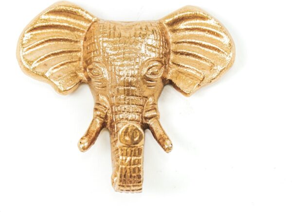 Wandhaak olifant goud