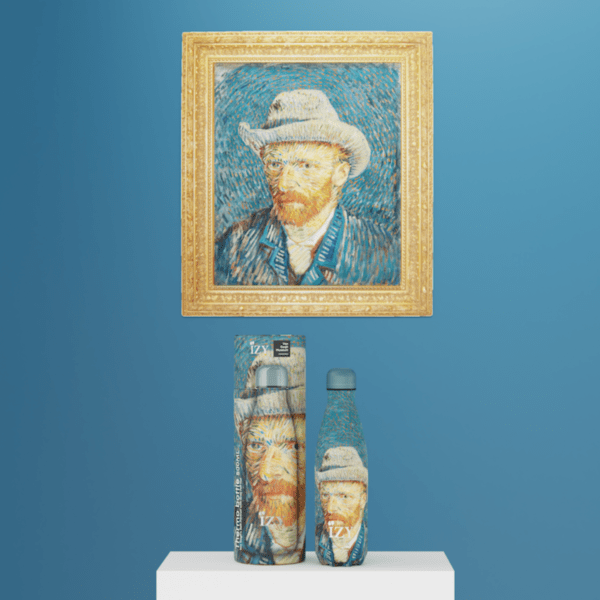 Izy Bottle Van Gogh Zelfportret thermosfles sfeerbeeld
