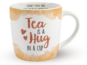 Enjoy mok tea hug in a cup