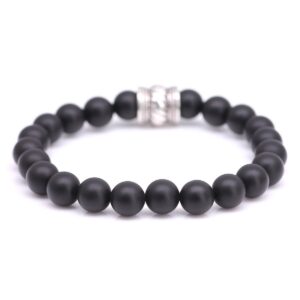 Bali armband (zwarte onyx) achterkant