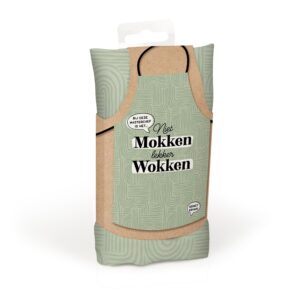 Keukenschort mokken wokken