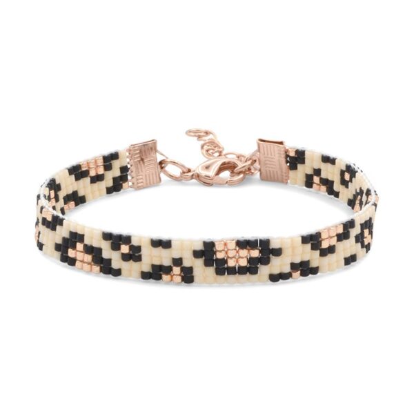 Simplicity Leopard armband roségoud