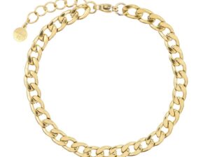 Flat Chain armband goud