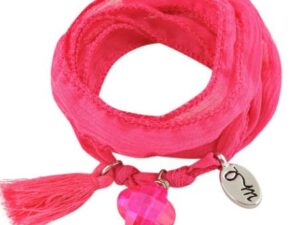 Rakhi Boho wikkelarmband (pink flambé)