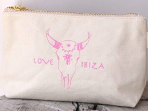 Love Ibiza make-up-tasje (pink)