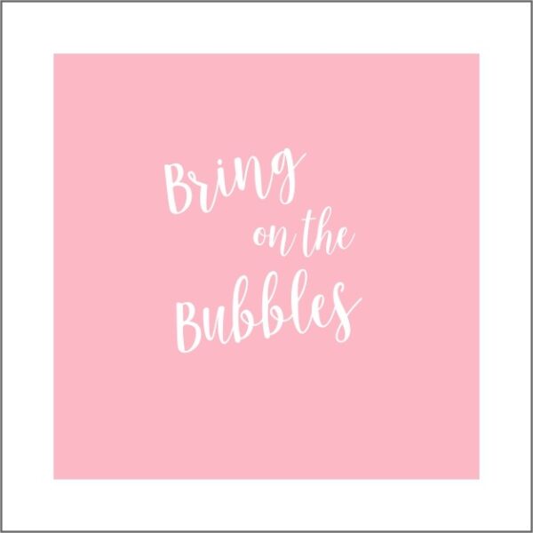 bring the bubbles onderzetter