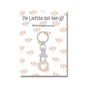 De liefste winkelwagenmuntje