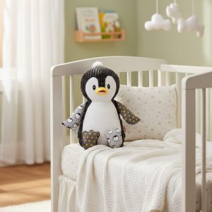 Zintuigelijke pinguïn knuffel sfeerbeeld