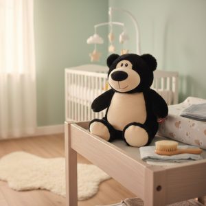 zwarte beer knuffel sfeerbeeld zwarte beer knuffel sfeerbeeld