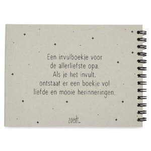 Allerliefste opa invulboekje