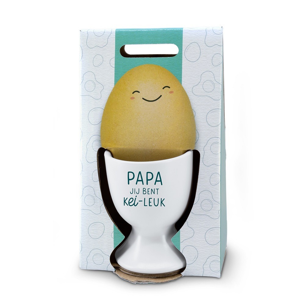 Papa eierdopje 1 Papa eierdopje