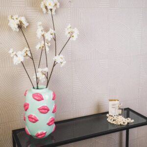 Kussenvaas (mint/roze) Kussenvaas (mint/roze)