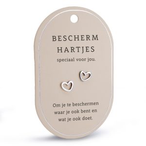 Beschermhartjes hartoorbellen (zilver)
