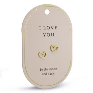 I love you hartoorbellen (goud)