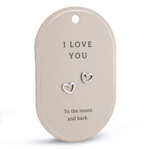 I love you hartoorbellen (zilver)