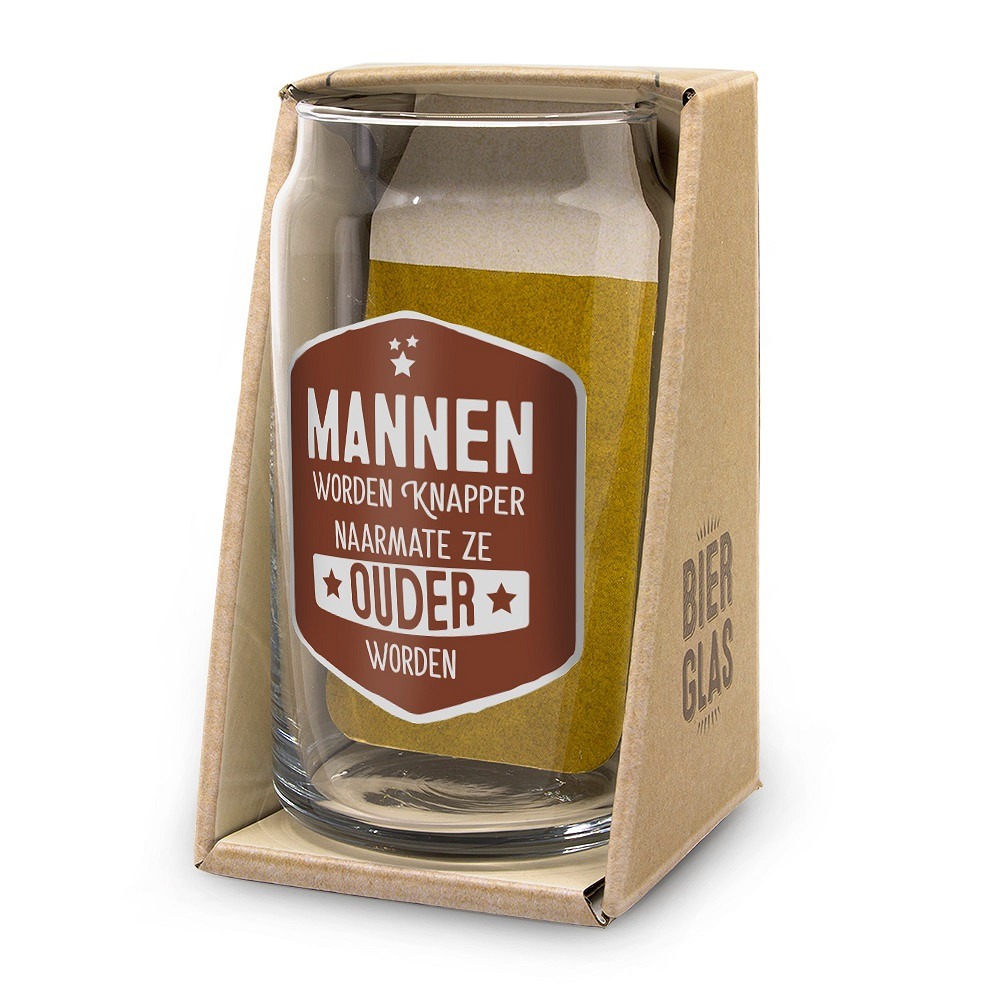 Mannen bierglas 1 Mannen bierglas