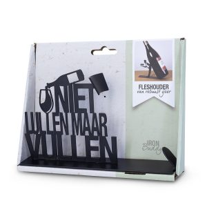 Niet lullen wijnhouder