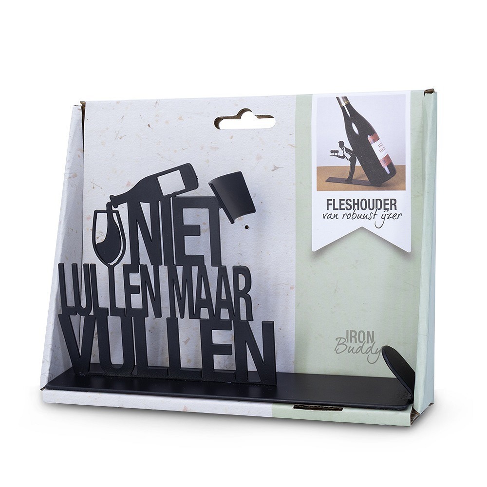 Niet lullen wijnhouder 1 Niet lullen wijnhouder