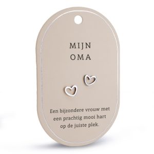 Oma hartoorbellen (zilver)