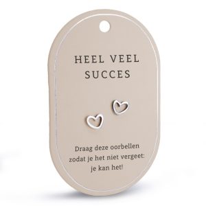 Succes hartoorbellen (zilver)