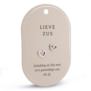 Zus hartoorbellen (zilver)