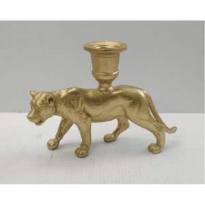 Panter kandelaar (goud)