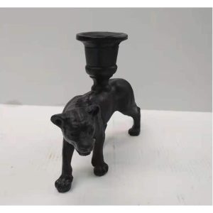 Tijger kandelaar (zwart)