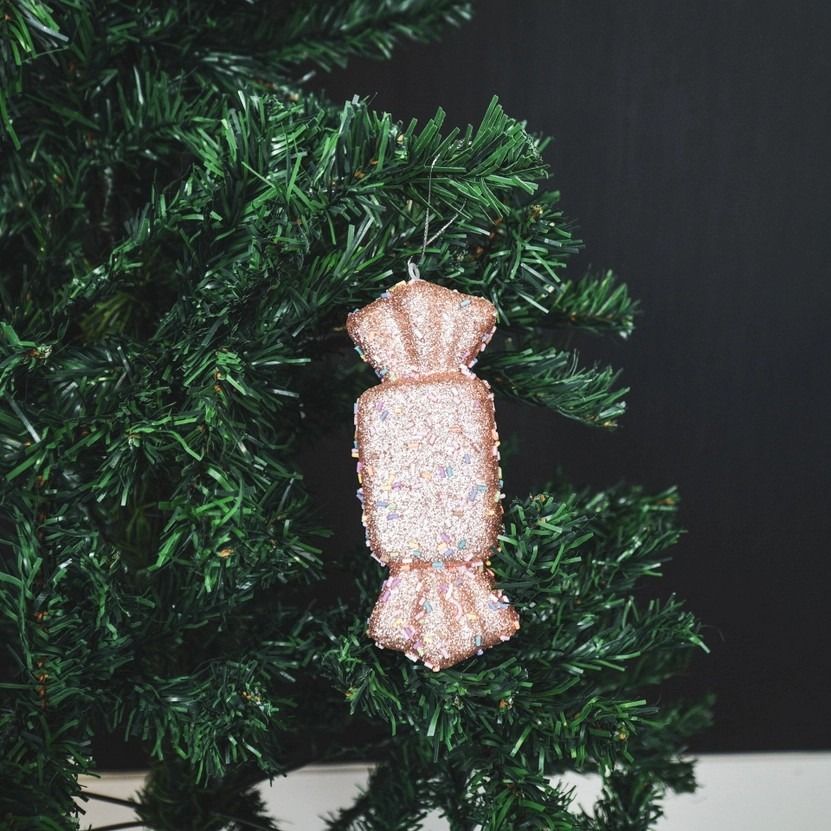 Toffee discodip vierkante kersthangers 4 Toffee discodip vierkante kersthangers (set van 3)