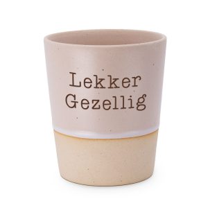 Gezellig keramische beker