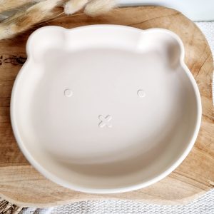 Beer bordje met zuignap (beige)