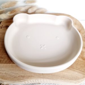Beer bordje met zuignap (beige)
