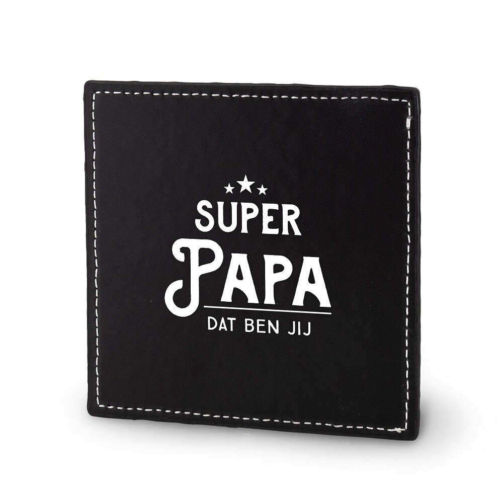 Superpapa onderzetter (lekker stoer) 1 Superpapa onderzetter