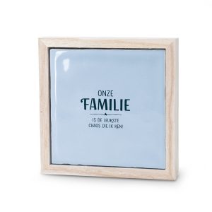 Familie decoratietegeltje