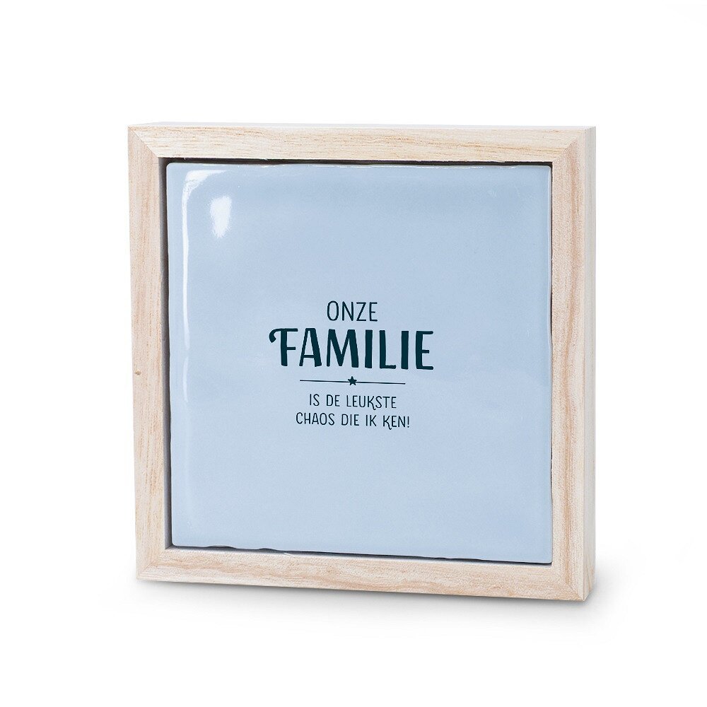 Familie decoratietegeltje 1 Familie decoratietegeltje