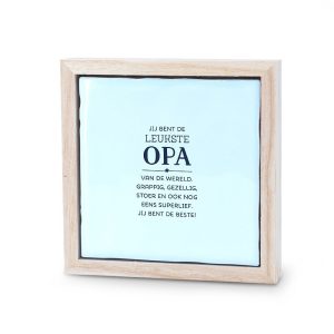 Opa decoratietegeltje