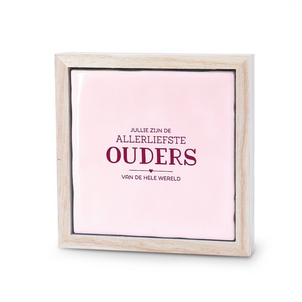 Ouders decoratietegeltje 1 Ouders decoratietegeltje