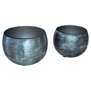 Decoratieve waxinelichthouders met metallic finish Decoratieve waxinelichthouders met metallic finish
