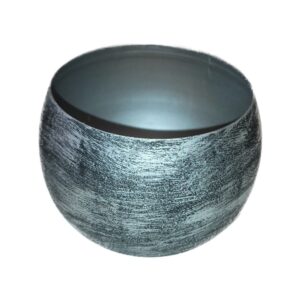Decoratieve waxinelichthouder met metallic finish (8,5 cm)