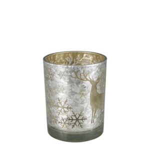 Hert windlicht (zilver/goud)