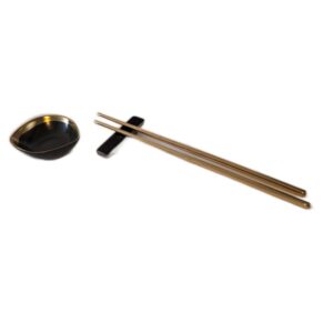 Sushi giftset (zwart/goud)