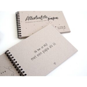 Allerliefste papa notitieboek sfeerbeeld Allerliefste papa notitieboek sfeerbeeld