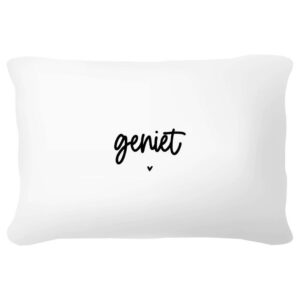 Geniet buitenkussen rechthoek (wit) voorkant