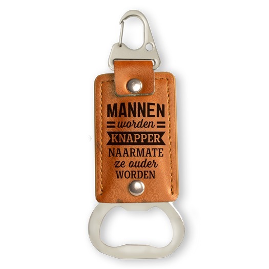 Mannen opener met leer 1 Flessenopener mannen