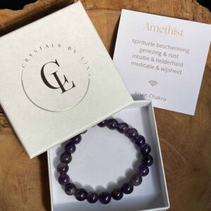 Afrikaanse amethist armband Afrikaanse amethist armband