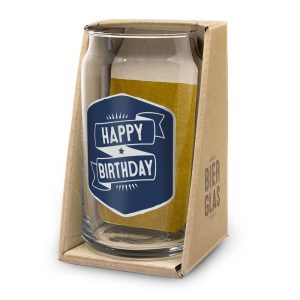Happy birthday bierglas