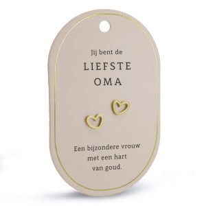 Oma hartoorbellen (goud)