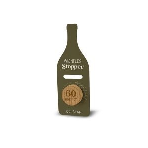 60 jaar wijnflesstopper